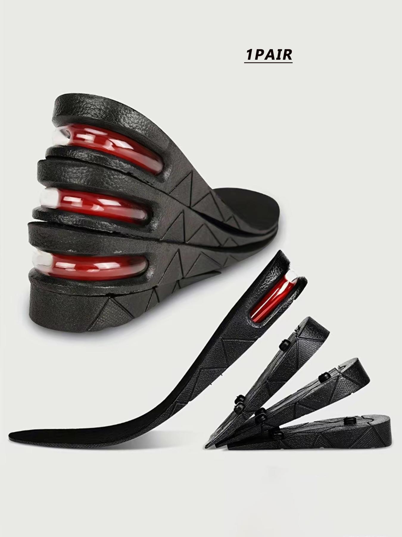 1 Pair Adjustable Height Lift Insoles | 4-Layer Air Cushion Shoe Inserts for Men Women Unisex Design Shock Absorbing Elevator Insoles for Daily Work
