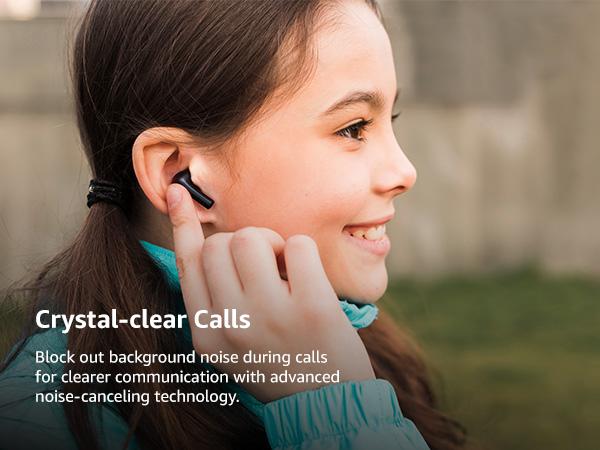 TOZO E2 Wireless Earbuds with Call Noise Cancellation, App Customize 32 EQs, 10mm Drivers with Powerful Bass, 30H Playtime, 2 Mics for Clear Calls, Bluetooth 5.3 Headphones, Comfort Fit in-Ear Headset FathersDayGift Audio Charging Electronic Chargeable