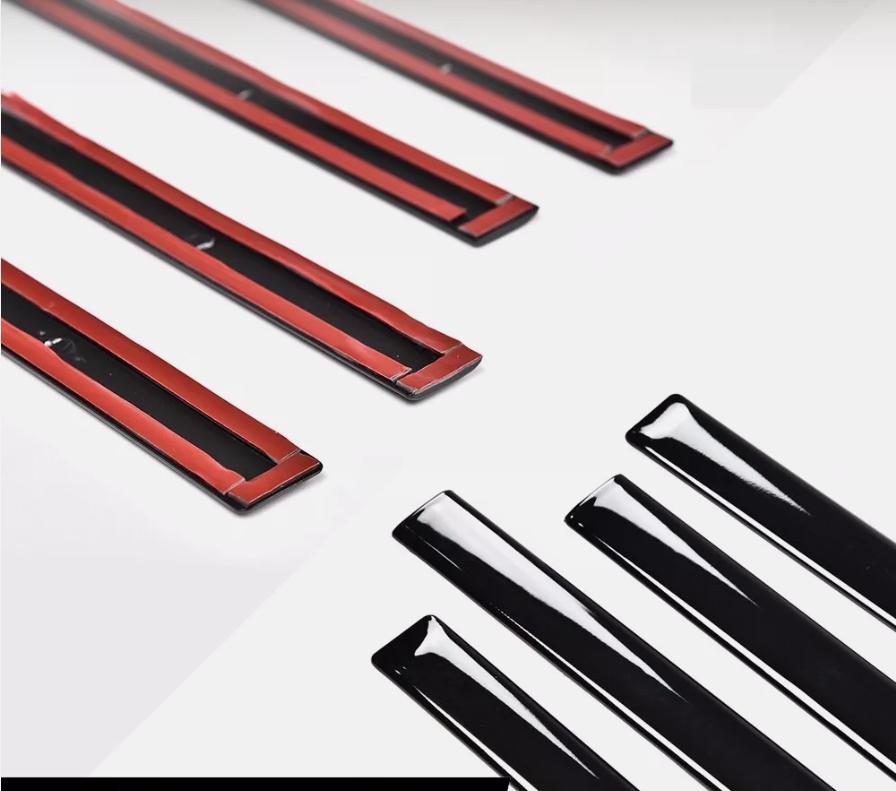 CROSSDESIGN Fit For 14-18 Silverado/Sierra Crew Cab Body Side Molding Trim Set 4PCS 1/18" US