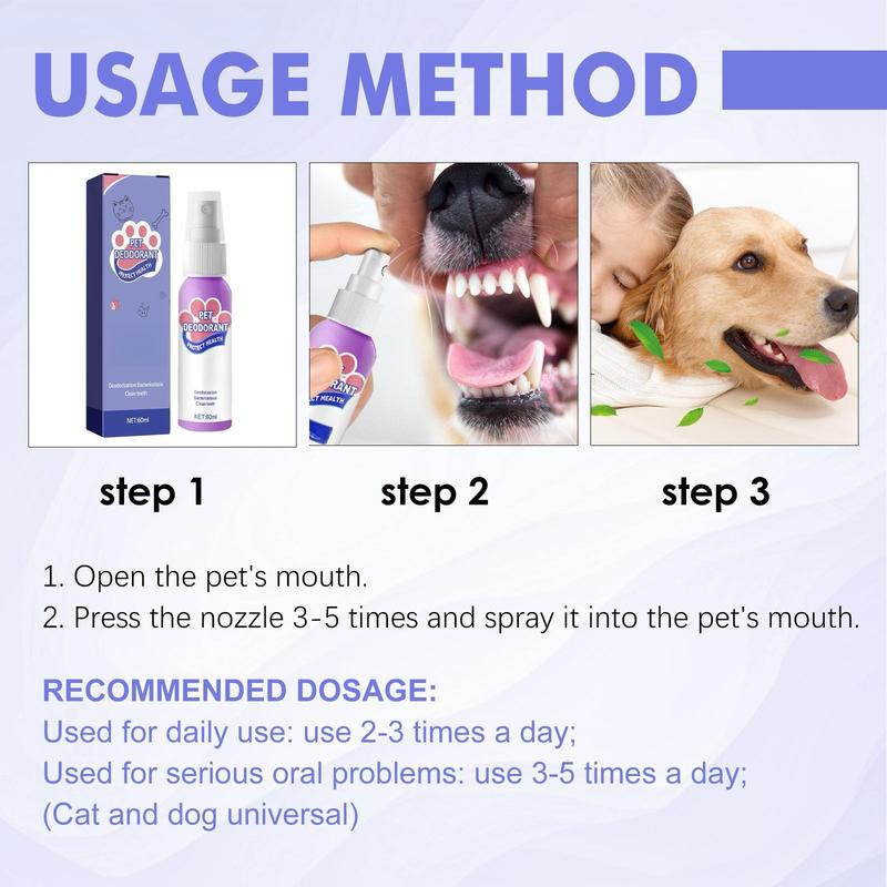 Oral Spray For Pets/Pet Mouth Cleaner/Breath Fresher Spray