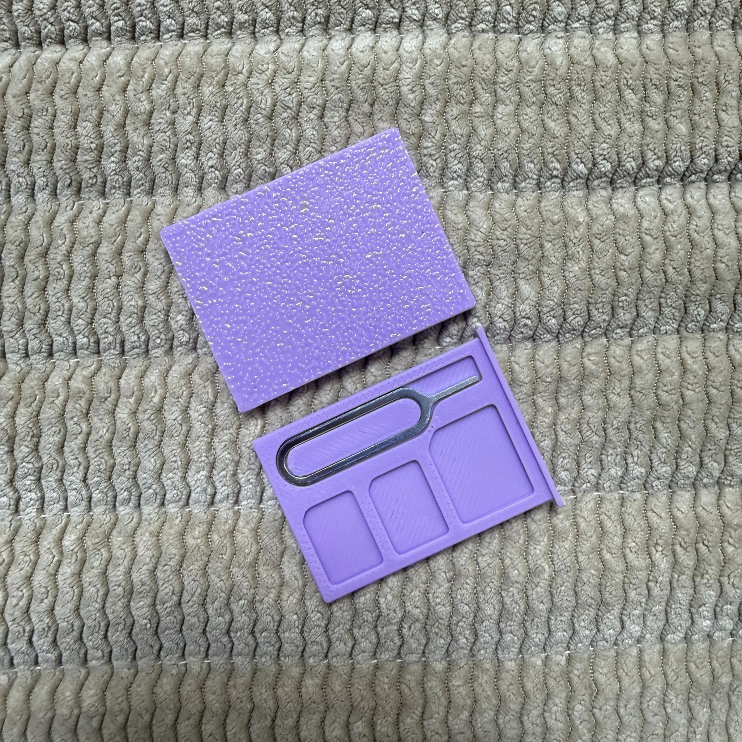 1PC SIM Card Storage Case, Portable SIM Card Case, Includes SIM Eject Pin, Mini Portable Compact Design, Shock- and Dust-Resistant, Secure Storage for SIM and TF Memory Cards, Mobile Phone and Digital Accessories