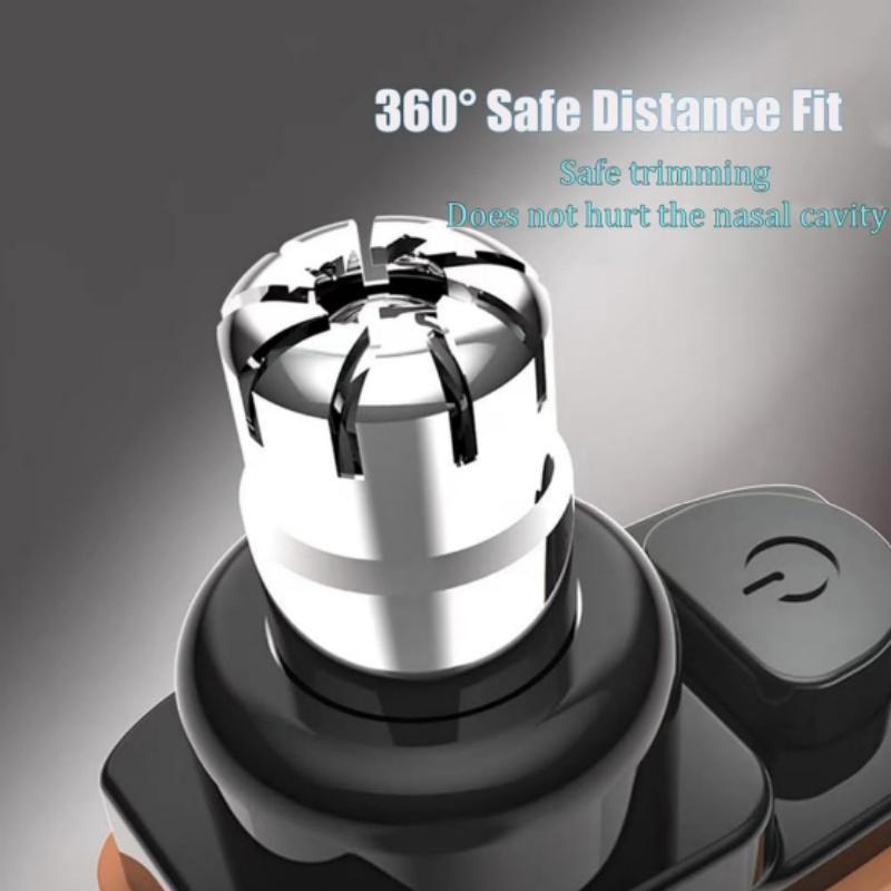 Nose Hair Trimmer for Men Women Rechargeable Painless Eyebrow Facial Hair Shaver LED Display Waterproof Dual Edge Blades Clipper Compact Portable IPX7 Safe Distance Trimming Nose Hair Trimmer for Men Women Rechargeable Painless Eyebrow Facial Hair Shaver LED Display Waterproof Dual Edge Blades Clipper Compact Portable IPX7 Safe Distance Trimming