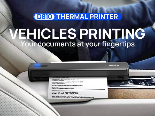 Inkless Portable Printer – Wireless Bluetooth Thermal Printer for Travel & Mobile Use, Compatible with iOS, Android, Laptop, Supports 8.5"x11" US Letter & A4 Paper, No Ink Needed deal for Office & Home