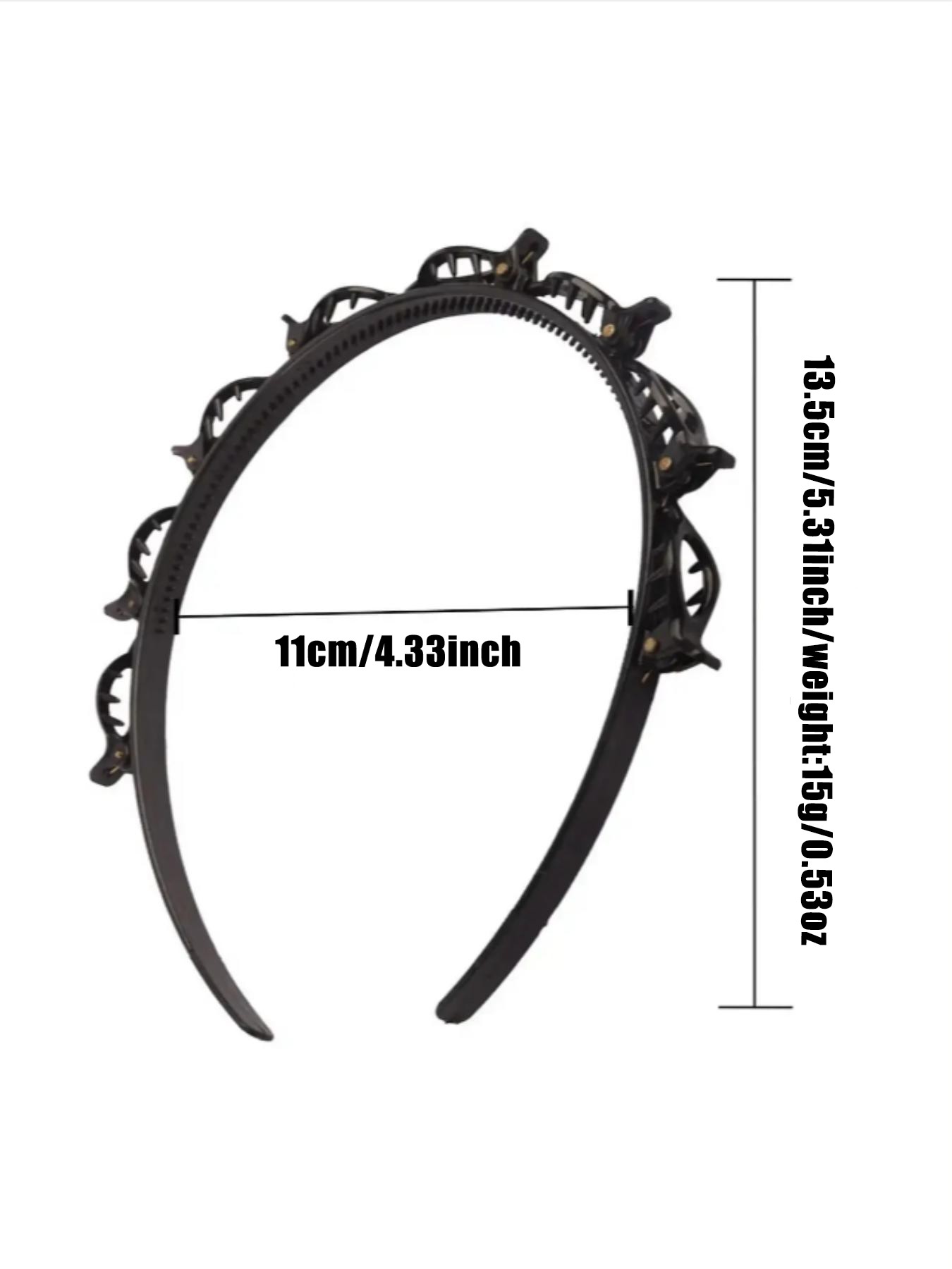Cute Hair Clip Decor Hairband , Novelty Multifunction Hair Hoop with Clips, Fashionable Hair Accessories for Women, Minimalist Headwear, Trendy Hair Hoop,mothers day gift ,mothers day gift ideas