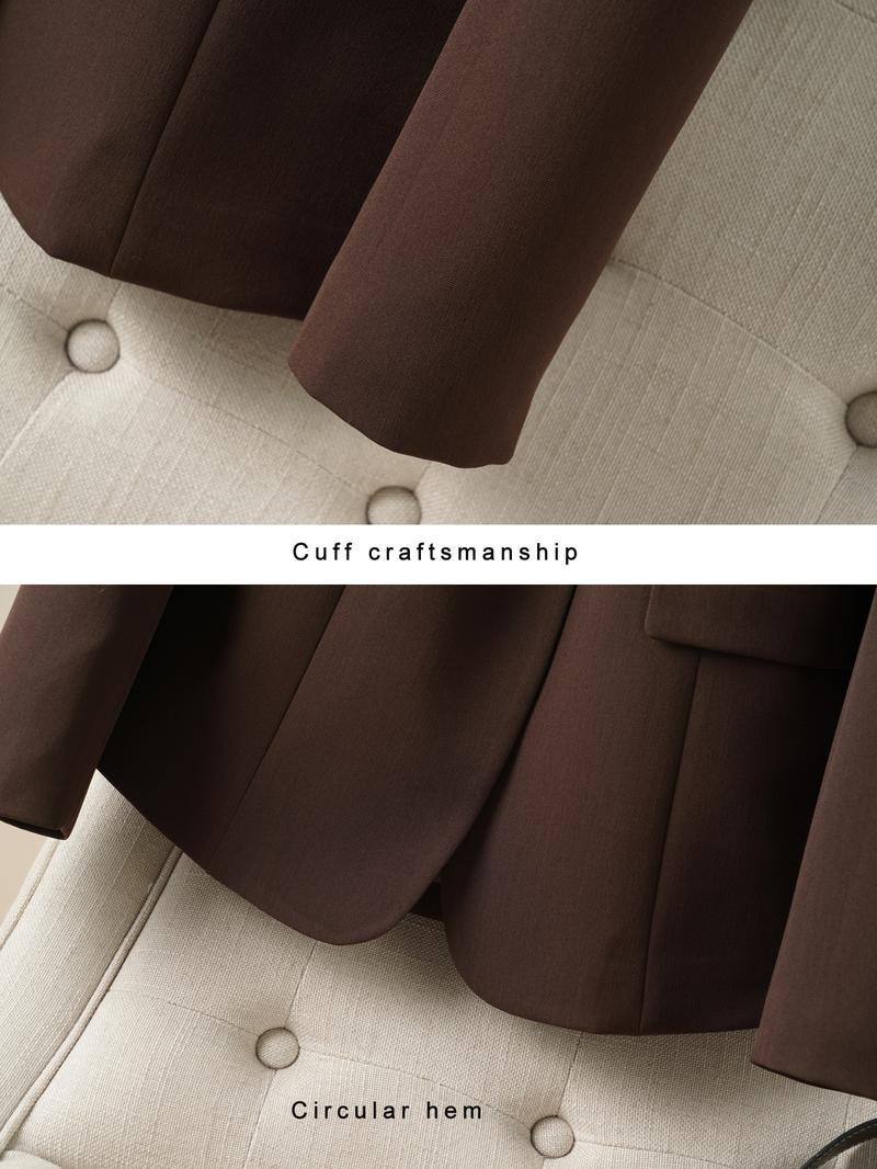 Women's Fashion Blazer Jacket, Professional Office Wear, Stylish Ladies Suit Coat, Elegant Workwear Outerwear for Women