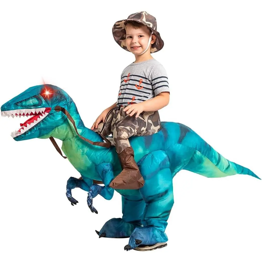 Inflatable Dinosaur Costume  Kids Halloween Costumes Boys Girls Funny Blow up Costume  Halloween Party Cosplay-