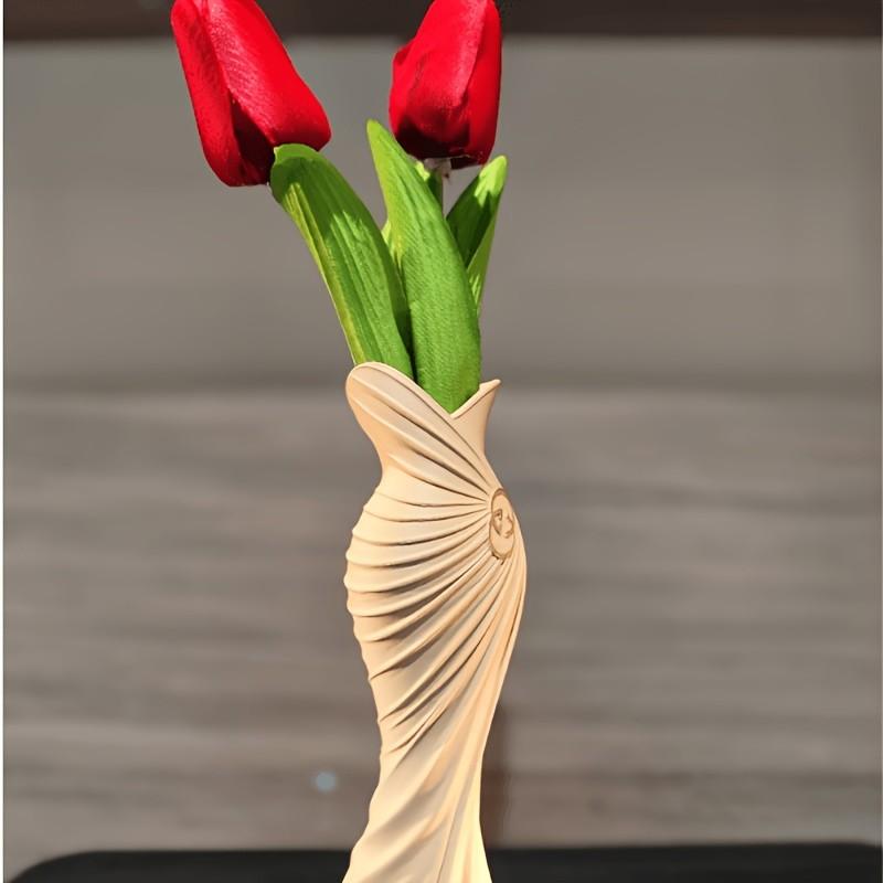 Elegant Dress Vase Decoration, High Fashion Home Decor, Standard Test Tube Holder, Artistic Vase, Bedroom Decor, Holiday Gift