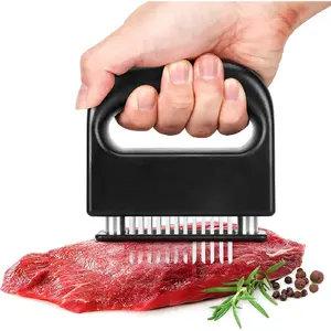 Meat Tenderizer Tool, Meat Tenderizer Stapler with 48 Stainless Steel Ultra Sharp Needle Blades, Compact Cooking Tool ...Kitchen Utensil