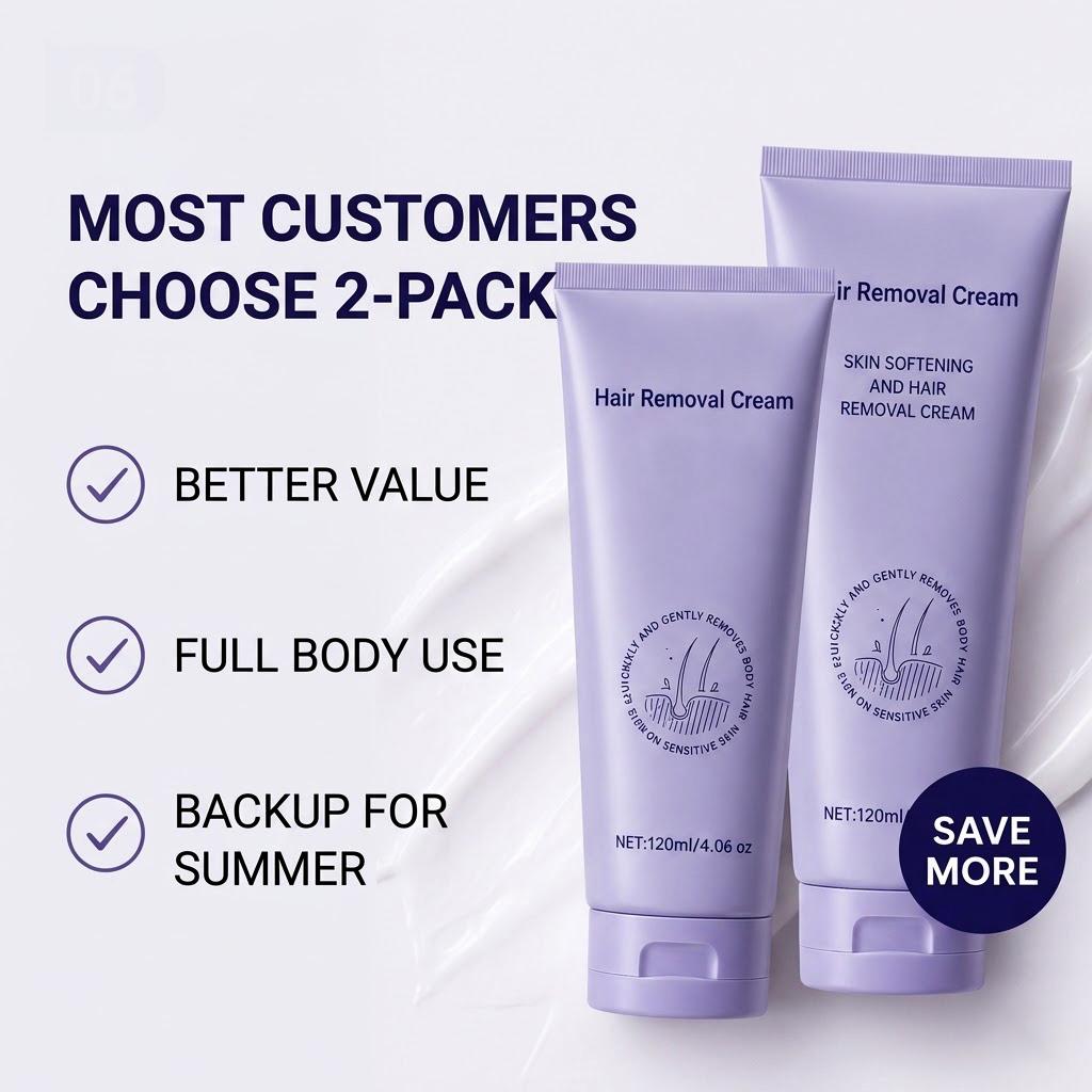UTOGRU Hair Removal Cream for Women & Men – Underarm & Bikini Area – Smooth Skin in 5–10 Minutes – Painless Formula for Sensitive Skin – No Razor Bumps-Sensitive Skin Friendly / Fast Shipping