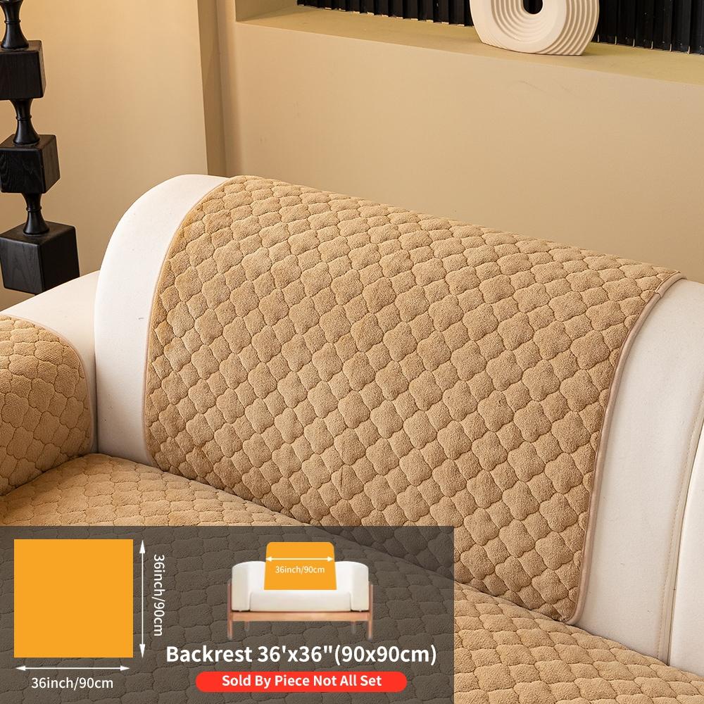 Plush Sofa Cover Set, Soft Sofa Protector, Anti-Slip Dustproof Pet-Friendly Furniture Protector, Washable Dog Bed, Home Decor Essential for 2-5 Seater Sofas