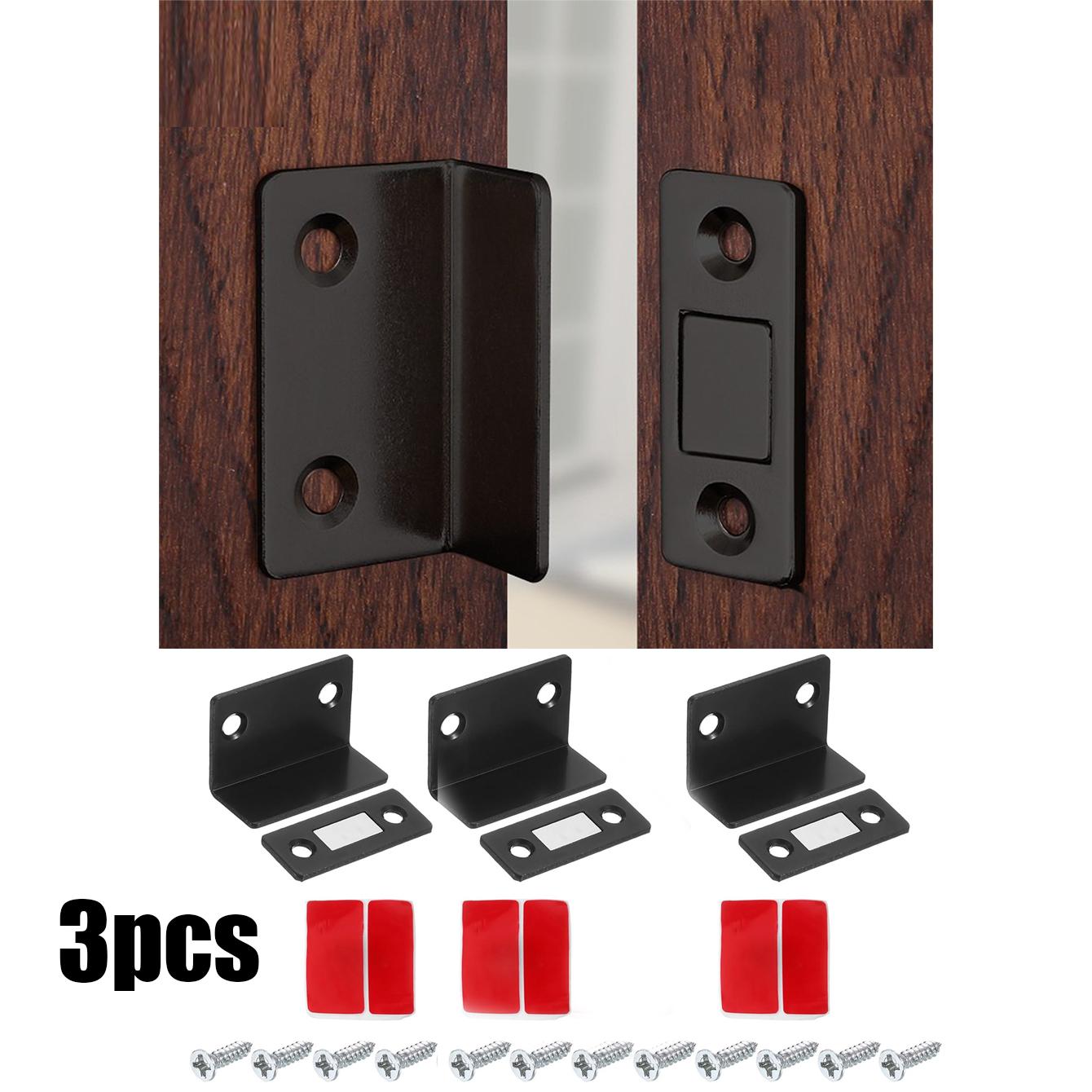 1pc/3pcs, Strong Magnetic Door Latch, Ultra-Thin Magnet for Furniture Cabinets, Screw-Installed, Secure Closure Device