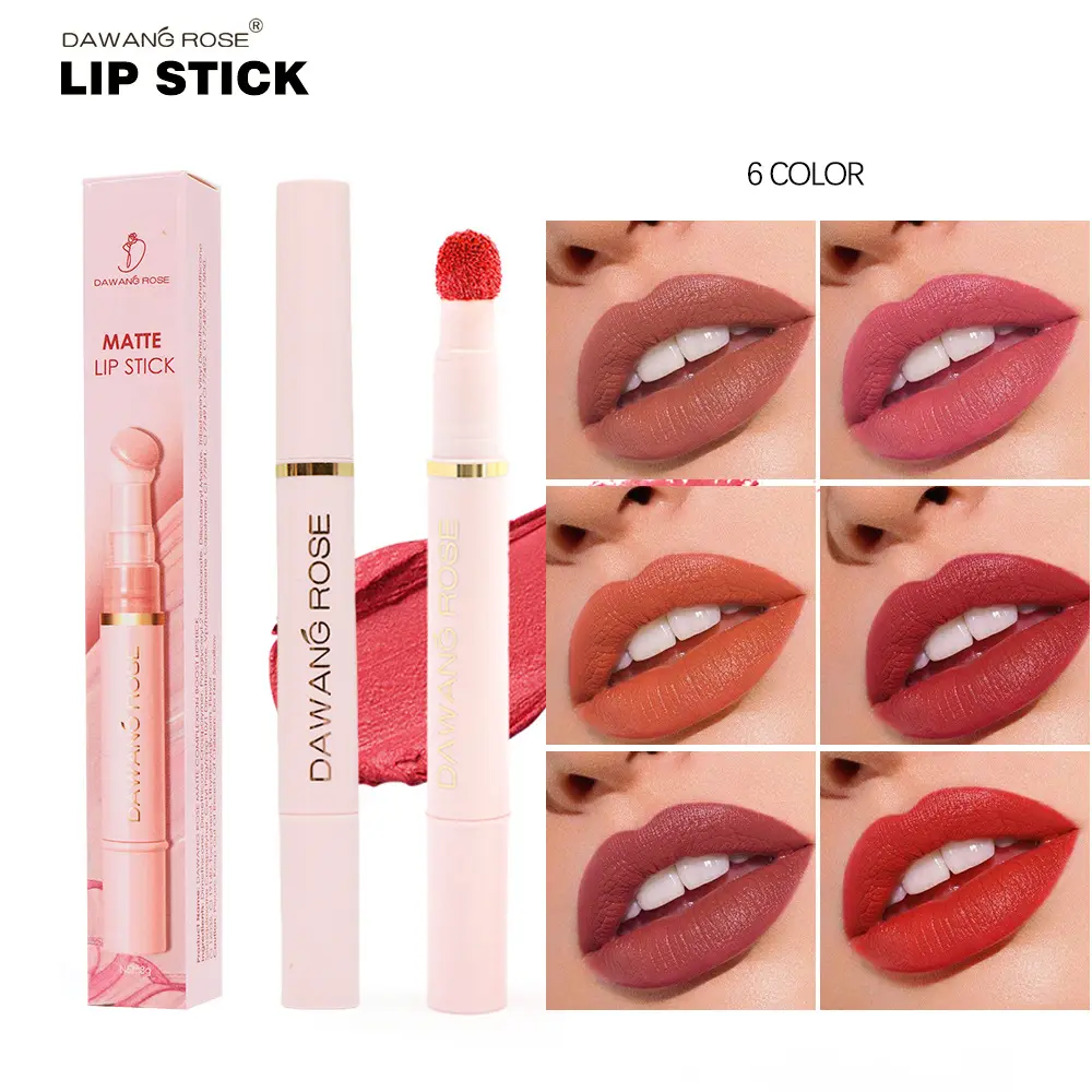 Lipstick Pen Not Easy To Fade, Lip and Cheek Dual-use Milk Tea Color Velvet Matte White Lip Gloss Matte Lipstick Does Not Stick To Cup Lip Oil Long Lasting Matte