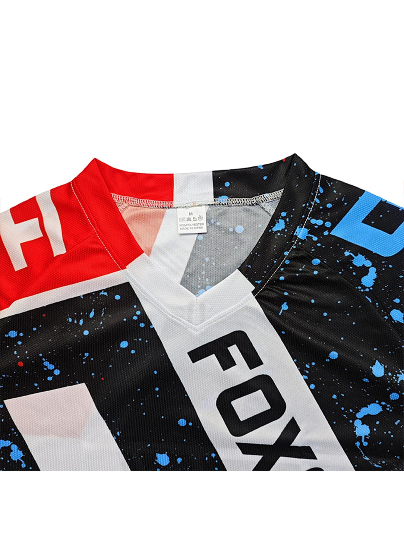 2026 men's mountain bike racing long sleeved shirt, DH motorcycle off-road T-shirt, MTB cycling jersey, off-road cycling clothing, breathable and quick drying design, suitable for cycling exploration