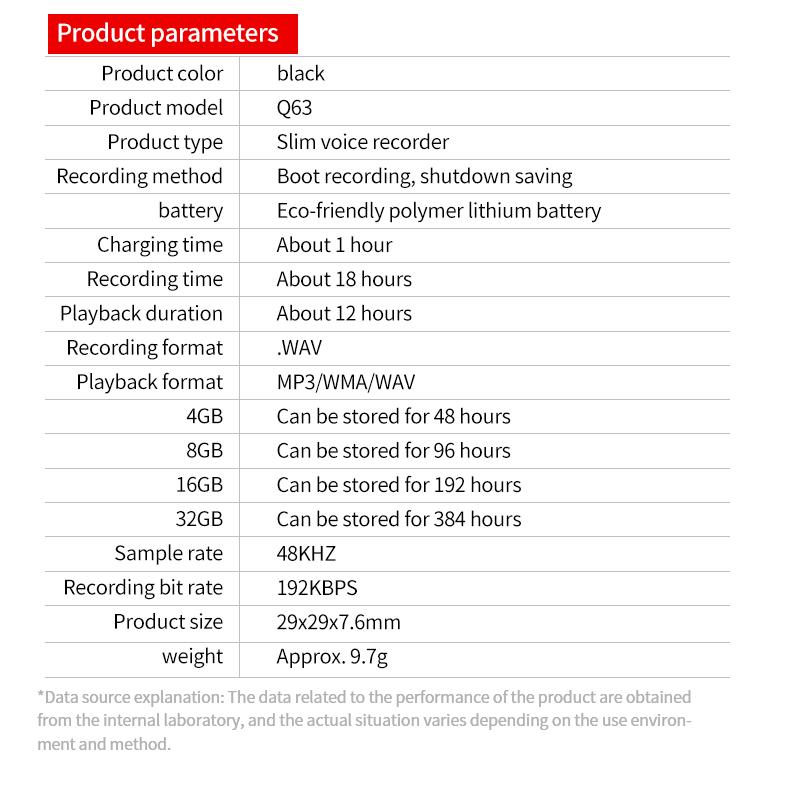 Ultra-Slim Hidden Magnetic Voice Recorder- 9.7g – One-Touch, HD Noise Reduction, Long Battery, Large Storage + OTG Adapter Audio Intelligent High-Definition Tape support one-click recording accuracy ample capacity