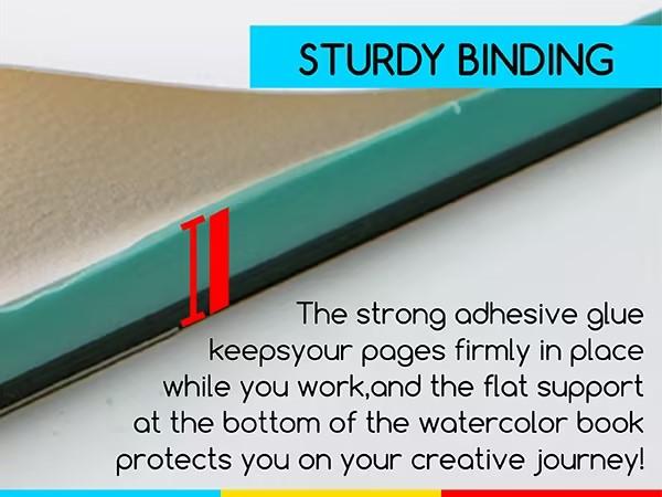 MEEDEN Art Watercolor Paper Block, 100% Cotton Watercolor Paper Pad of 20 Sheets, Cold Press, Hot Press, Rough, 5x7", 12x9", or 10x7", Christmas, Gift