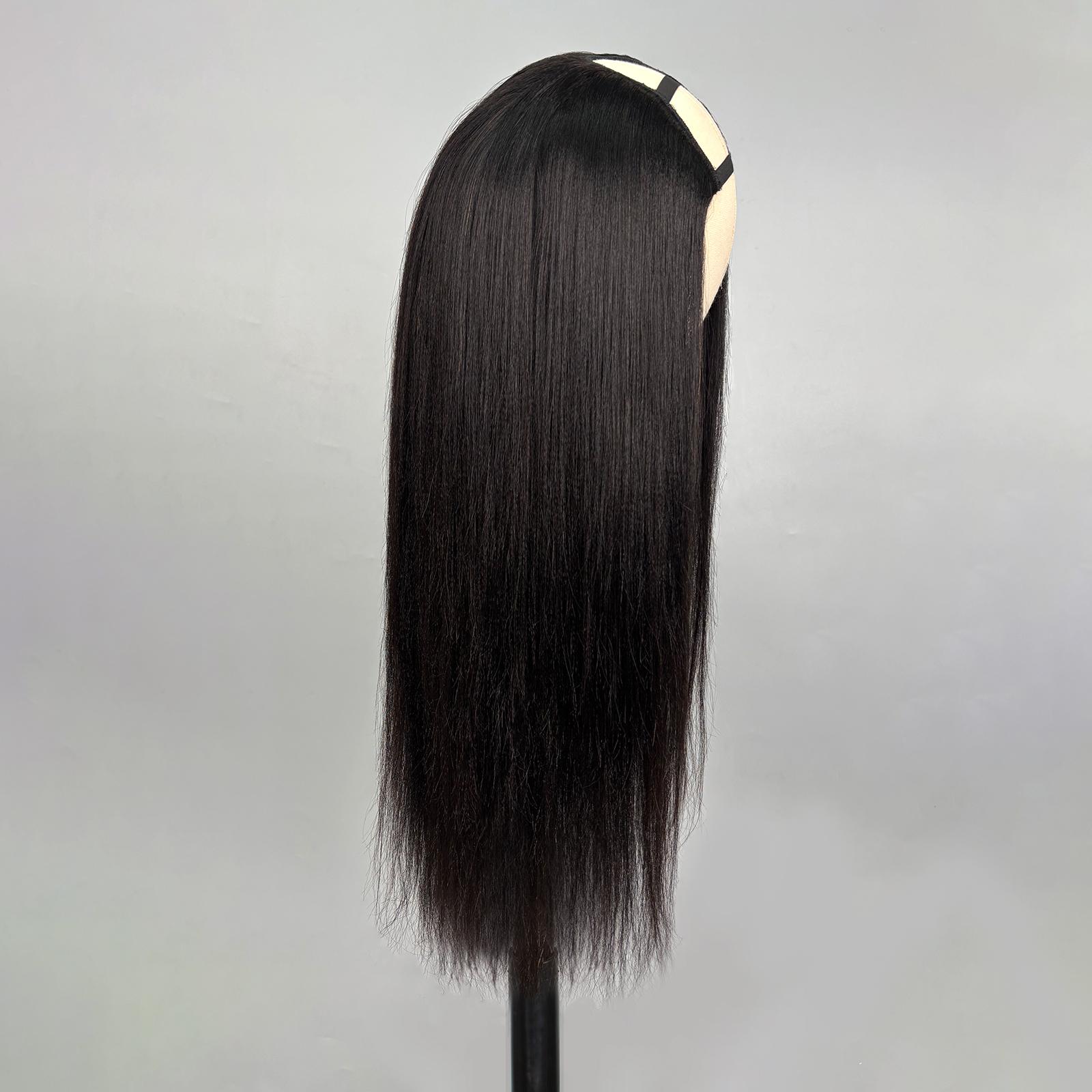Mscoco Layered Body Wave U Part Human Hair Wig Affordable yaki Straight & Straight & Highlight U Part Human Hair Wigs Highlight 1B 22 And 1B 2 30 U Part Wig