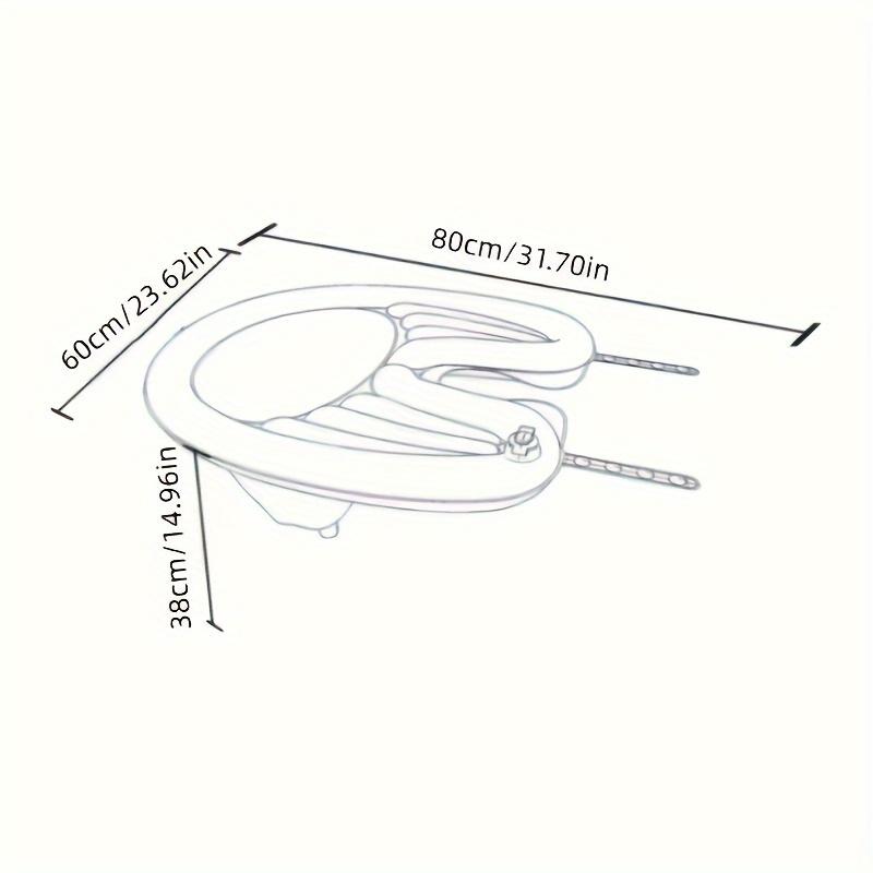 Portable Inflatable Shampoo Basin with Hose Bedside Washing Tub for Pregnant & Disabled Easy to Install, Durable Plastic Ideal for Home & Hotel Use Perfect for Salon & Bedridden Care