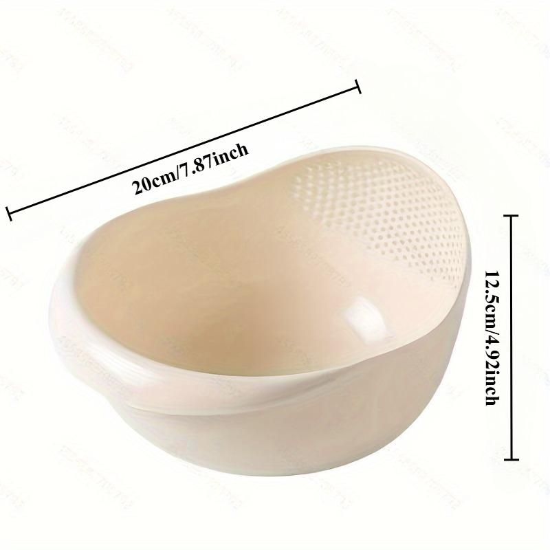 1pc Rice Washing Drain Basket Rice Washing Filter Basket Creative Rice Washing Sieve Plastic Rice Colander Household Rice Washing Basket Multifunctional Rice Washing Basin Kitchen Stuff Kitchen Gadgets