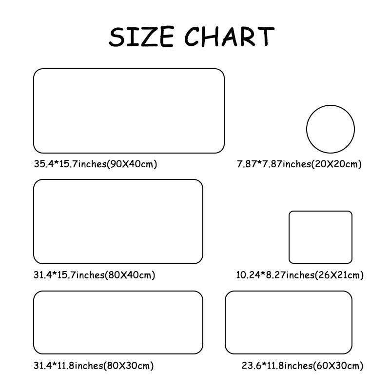 Cherry & Bow Unique Pattern Mouse Pad, Rectangle Gaming Mouse Pad, Office Desk Keyboard Mat for Home Office Game Room