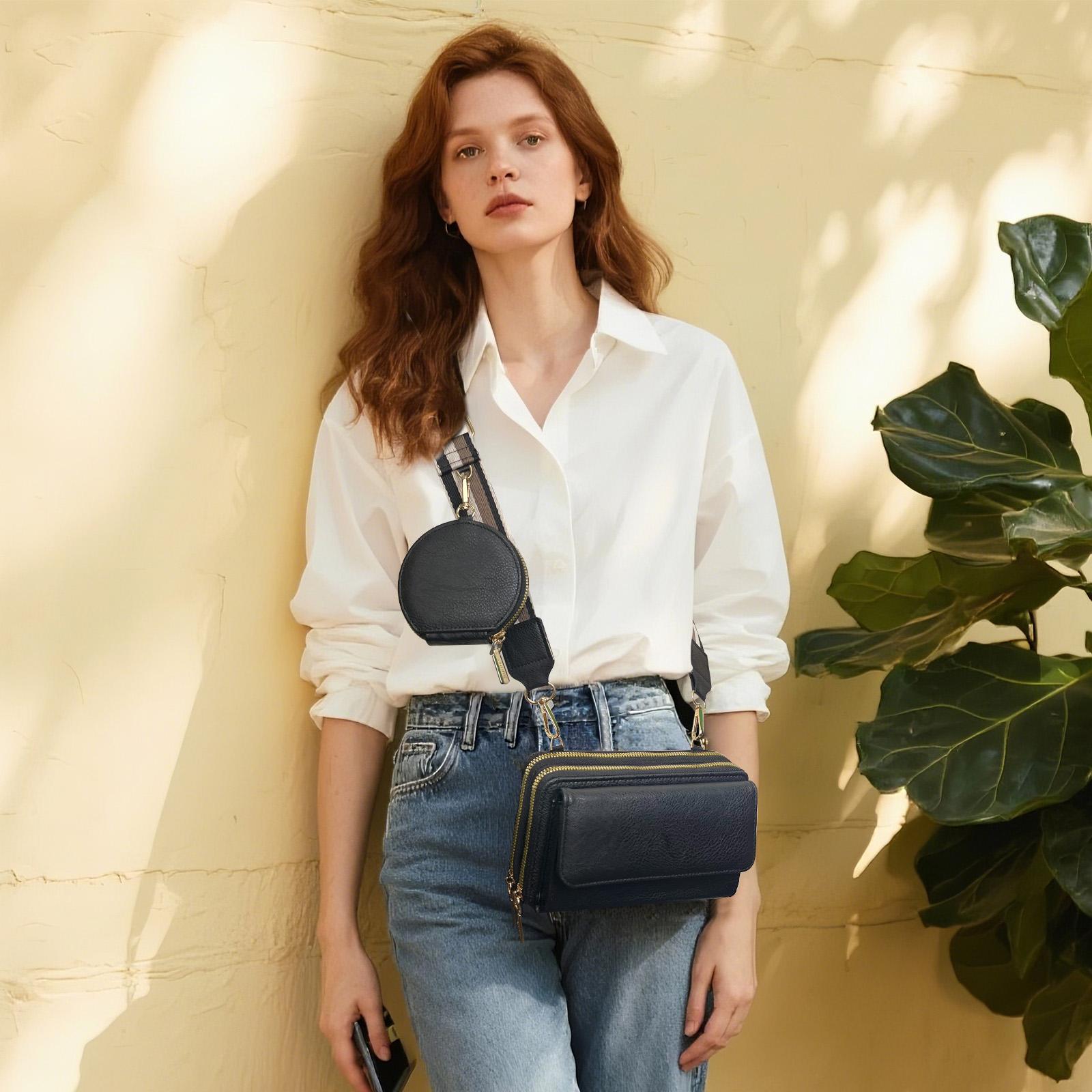 small shoulder bag adjustable wide shoulder strap trendy all-match cellphone bag woman small crossbody SpringStatements