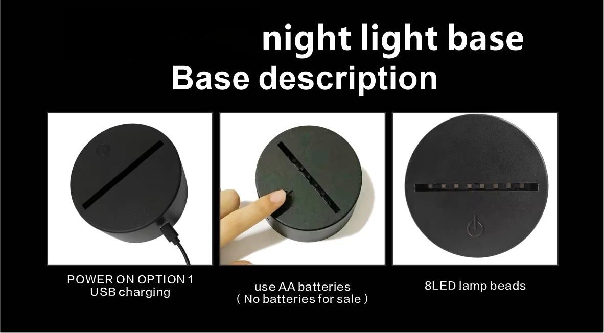 Prestige Horse 3D Night Light, 7 Color Changing Touch Control, USB Powered LED Night Lamp, Equestrian Gift, Desk Decoration