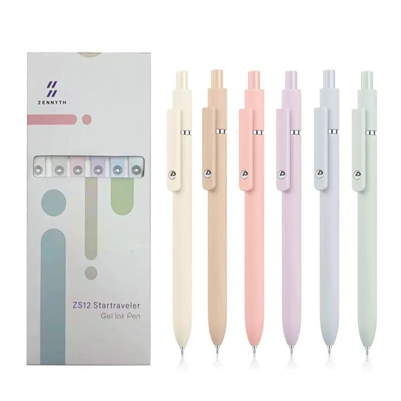 Rainbow Style Compression Quick Drying Pen Set, Ideal for Students & Nurses, Perfect Gift for Holidays, Gradient Color Design