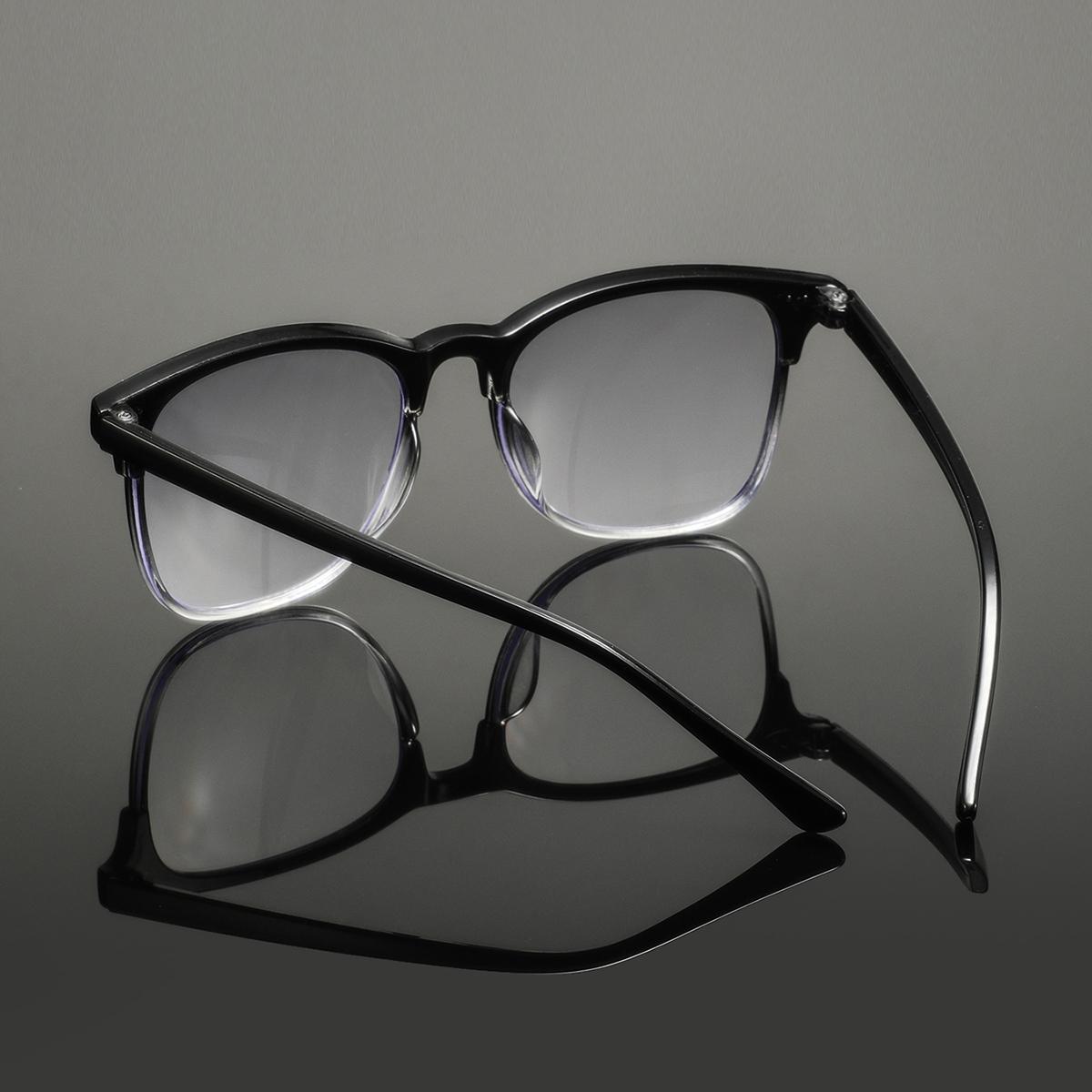 Men's Plastic Square Graduated Reading Glasses, Stylish American Fashion, Casual Trendy Eyewear, Versatile Old Flower Goggles, Reading Eyeglasses, Square Frame Eyeglasses