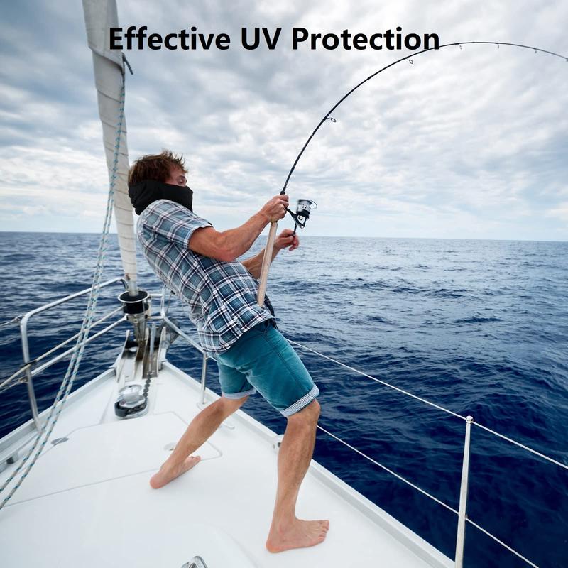 Balaclava Face Mask, Summer Cooling Neck Gaiter, UV Protector Motorcycle Ski Scarf for Men/Women black unisex face covers & mask