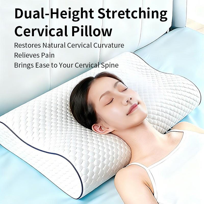 Memory Cotton Wave Pillow Neck Support, Comfortable Sleep, Odorless Ergonomic Memory Foam, Suitable for Side, Back, and Stomach Sleeper