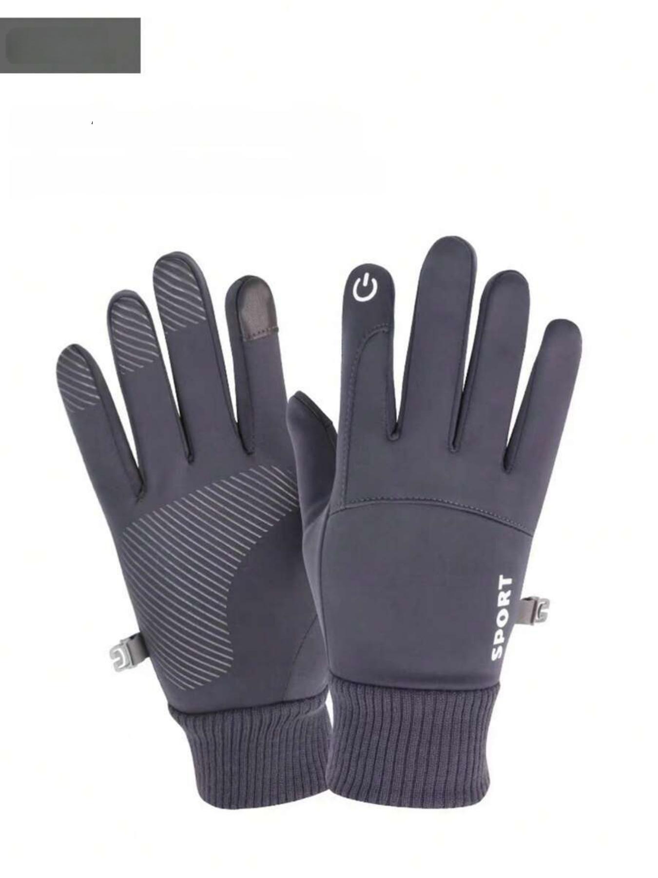 New Waterproof Touchscreen Gloves, Outdoor Sports, Skiing, Motorcycle Riding, Cycling, Fleece Lined, Christmas Gift, All Seasons