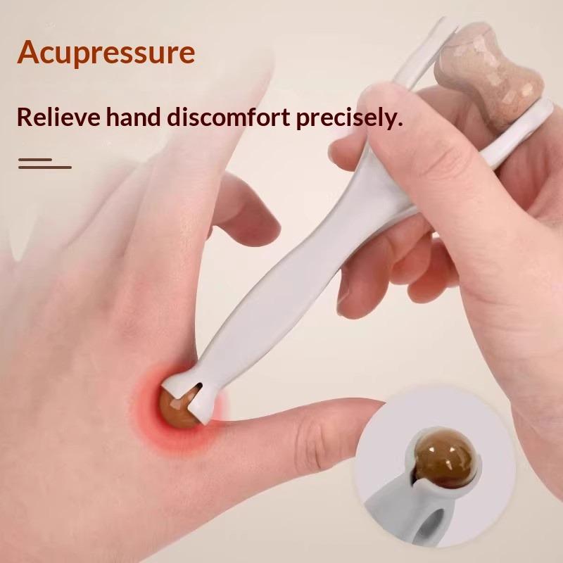 Dual Roller Finger Massager Hand Joint Relaxation, Ergonomic Hand Comfort Tool for Tired Fingers & Typing Stiffness, Refreshing Hand Spa Circulation Roller Device, Wellness Stress Relief Gift for Office Workers
