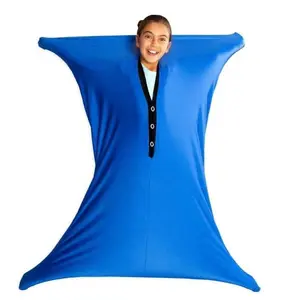 Elastic Stretchable Sensory Socks Seamless Human Sensory Training Autism Body Sock Sensory Needs Stretch Bag Elastic with 4 Size