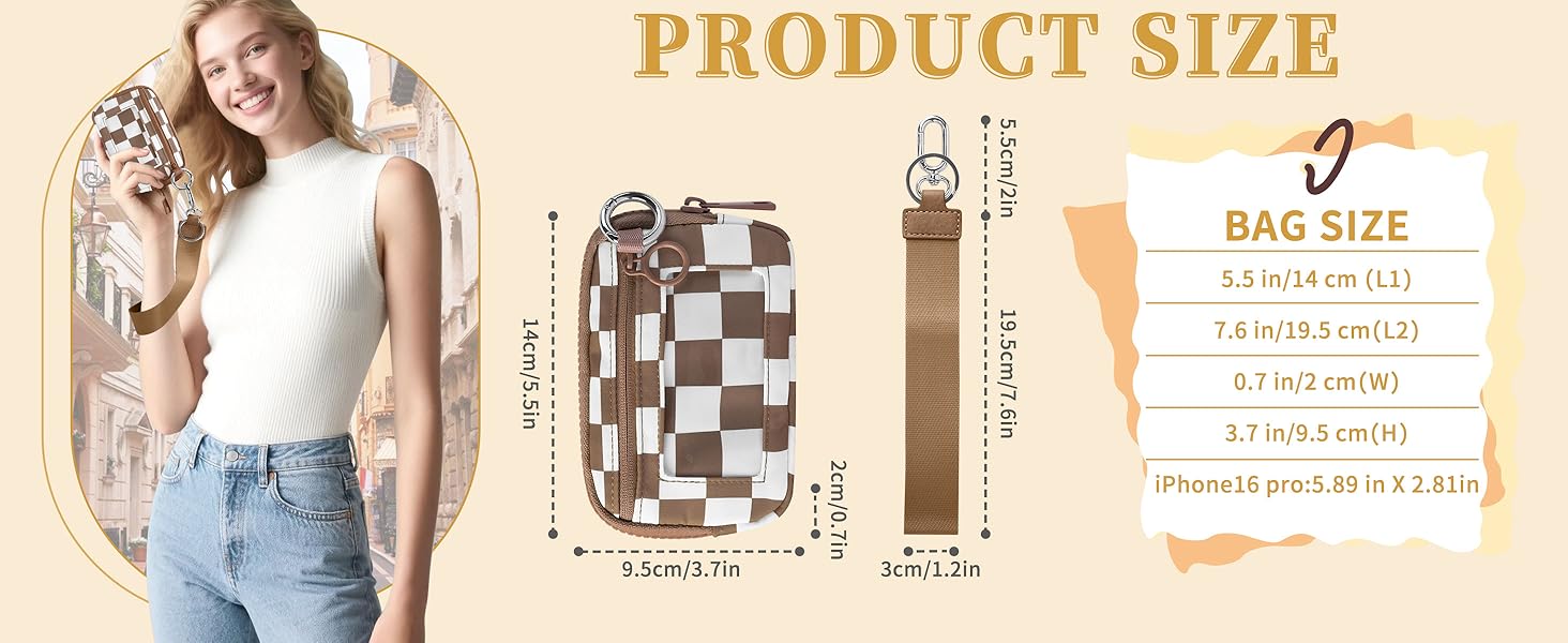 Women's Wallet Card Holder Wristlet Transparent Window Design, Stylish Ladies' Accessory for Daily Use, Perfect Gift Idea