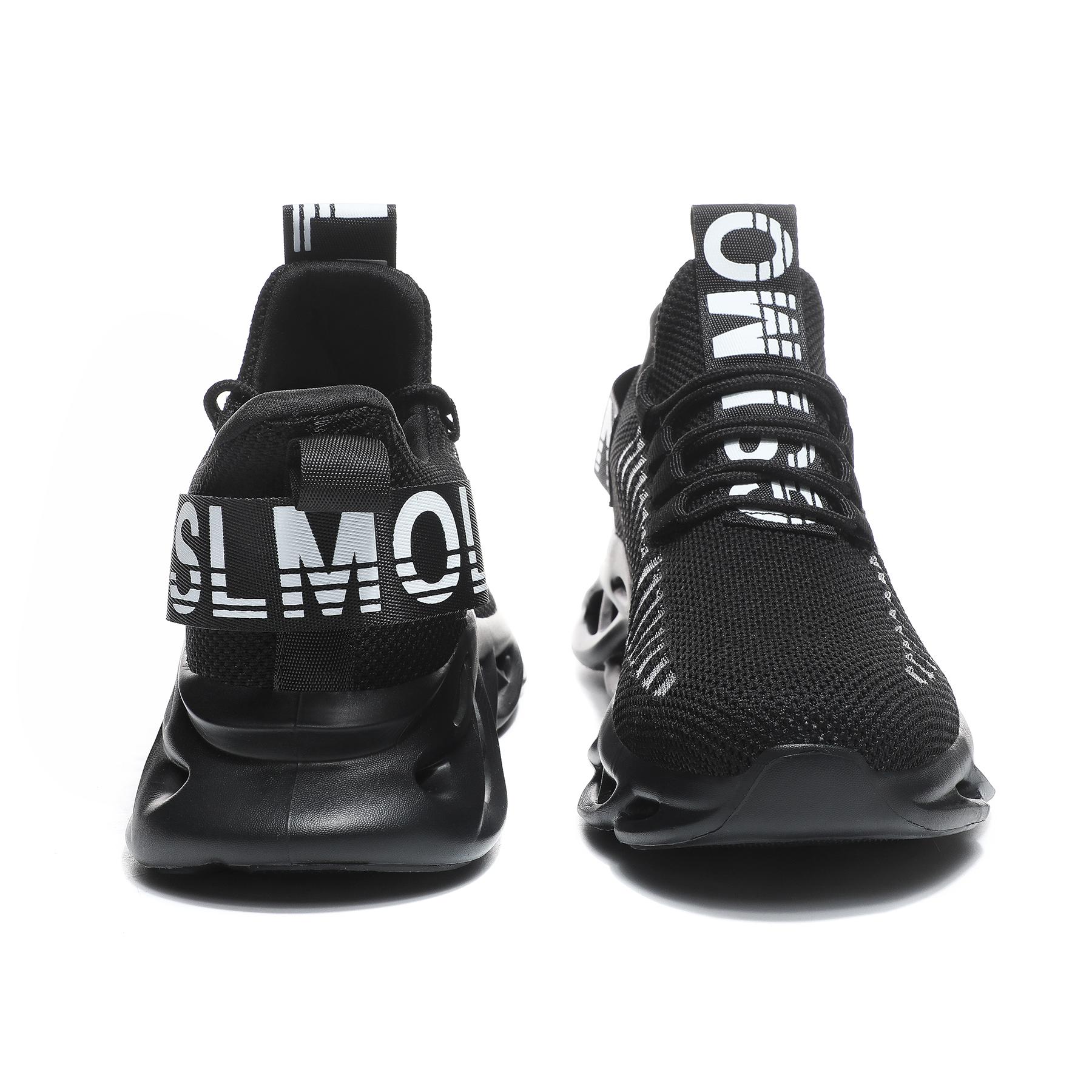 GSLMOLN Men's Ultra-light Textured Design Color-block Lace-Up Trainer Casual Twist Sole Comfortable Sports Running Shoes for Outdoor or Daily Wear Slip Resistant Fathersdaygift Super Breathable Mesh Vamp Lightweight Soft Comfortable Wash resistance outdoo