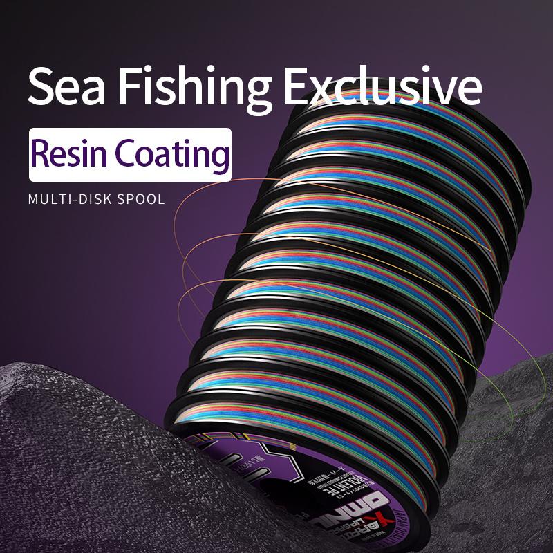 PE braided fishing line, continuous spool, 100 meters per spool. The entire roll consists of up to 12 connected 100 meter scrolls. There are various combinations of quantities to choose from. This is an 8-strand PE braided fishing line.
