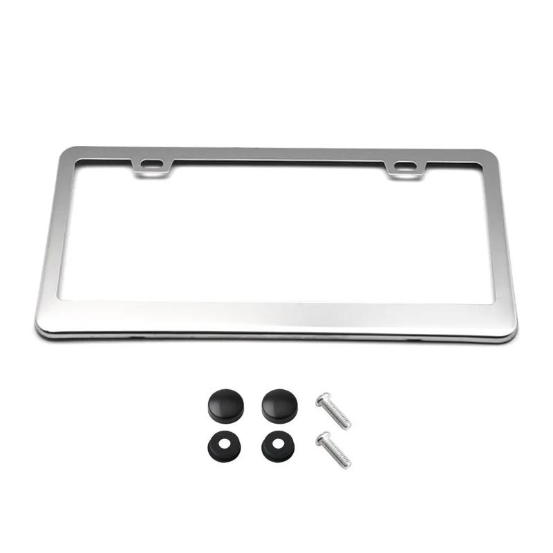 Us Standard Car License Plate Frame, American Style Carbon Fiber License Plate Holder, Automotive Accessories for Cars