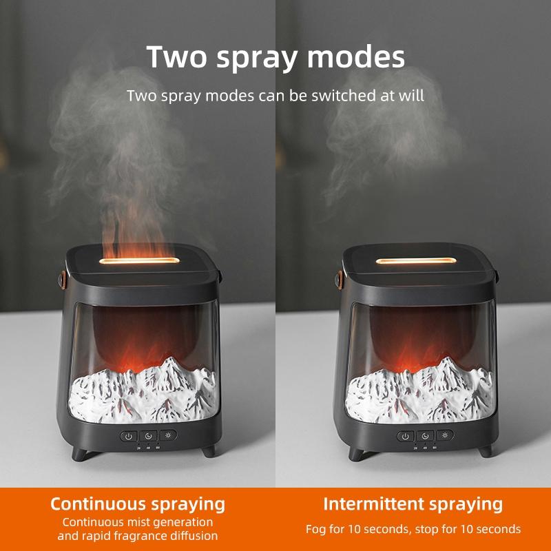 1 piece Aurora Aromatherapy Diffuser, Essential Oil Fragrance Humidifier with Remote Control, 7 Colors LED Light and 2 Atomization Modes, Timer, Suitable for Home, Living Room, Bedroom, Holiday Decoration, Winter Christmas Gift