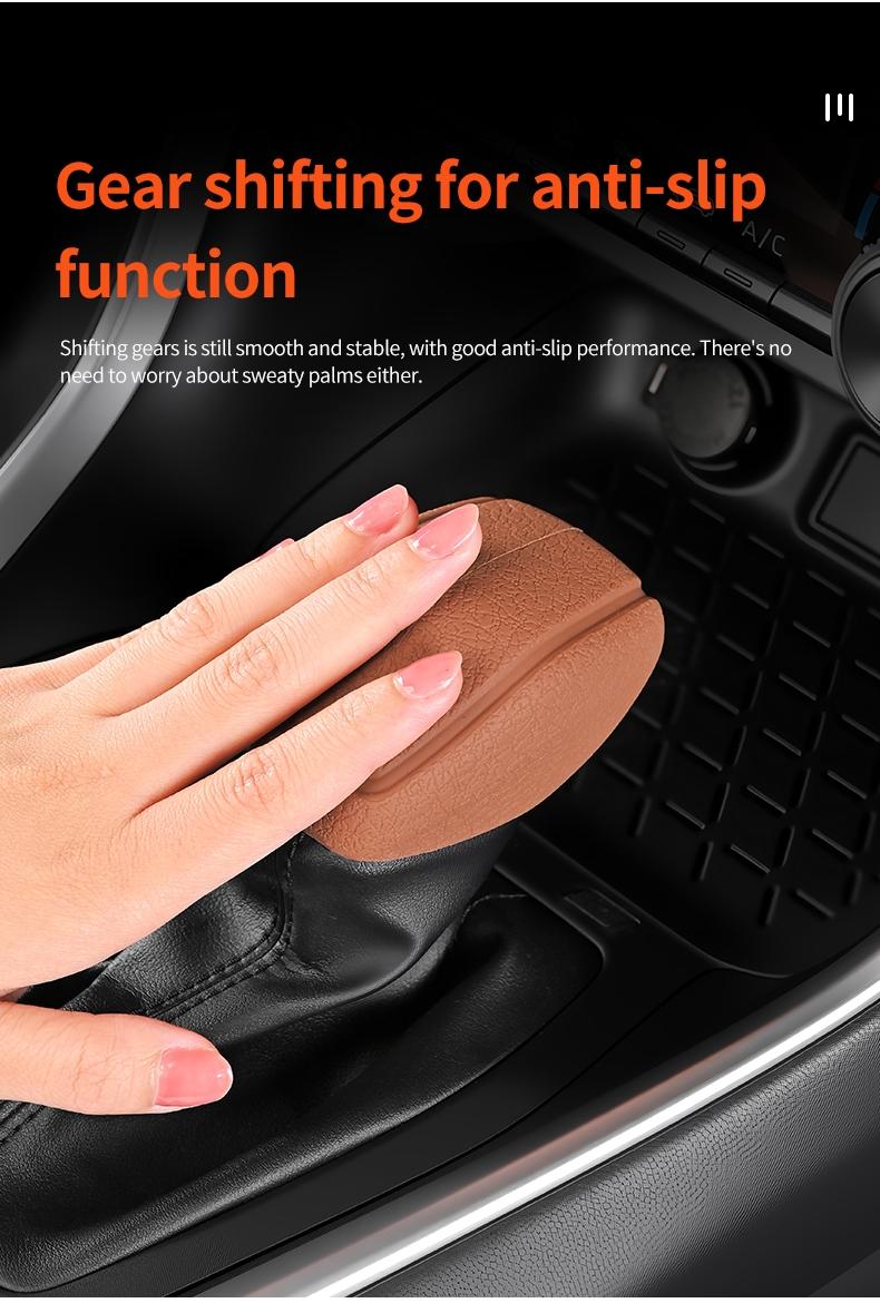 1 piece Car Automatic Gear Lever Shift Handle WaterProof Decoration Cover Shift Handle Knob Cover Kit Non-Slip Wear-resistant Silicone Protective Cover Direct Install Car Supplies Interior Accessories Corolla RAV4 Highlander Venza Harrier Camry For Toyota