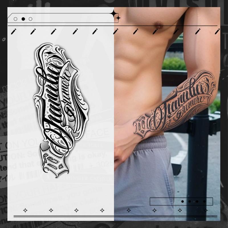 15 sheets Large temporary tattoos men,,fake tattoos,Mexican Style Font Elements , Lasting for 7-15 Days, long lasting temporary tattoo arm,Herbal Tattoo Stickers,tatuajes temporales,realistic temporary tattoos