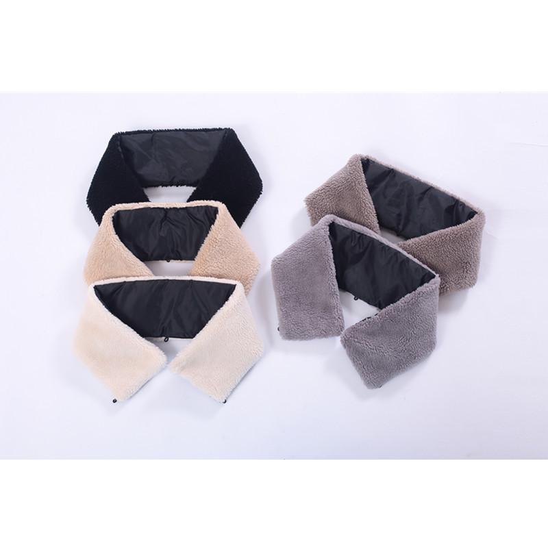 Anti-dirty collar lamb fur collar universal fake collar anti-dirty stand-up collar furry collar down jacket protective collar detachable
