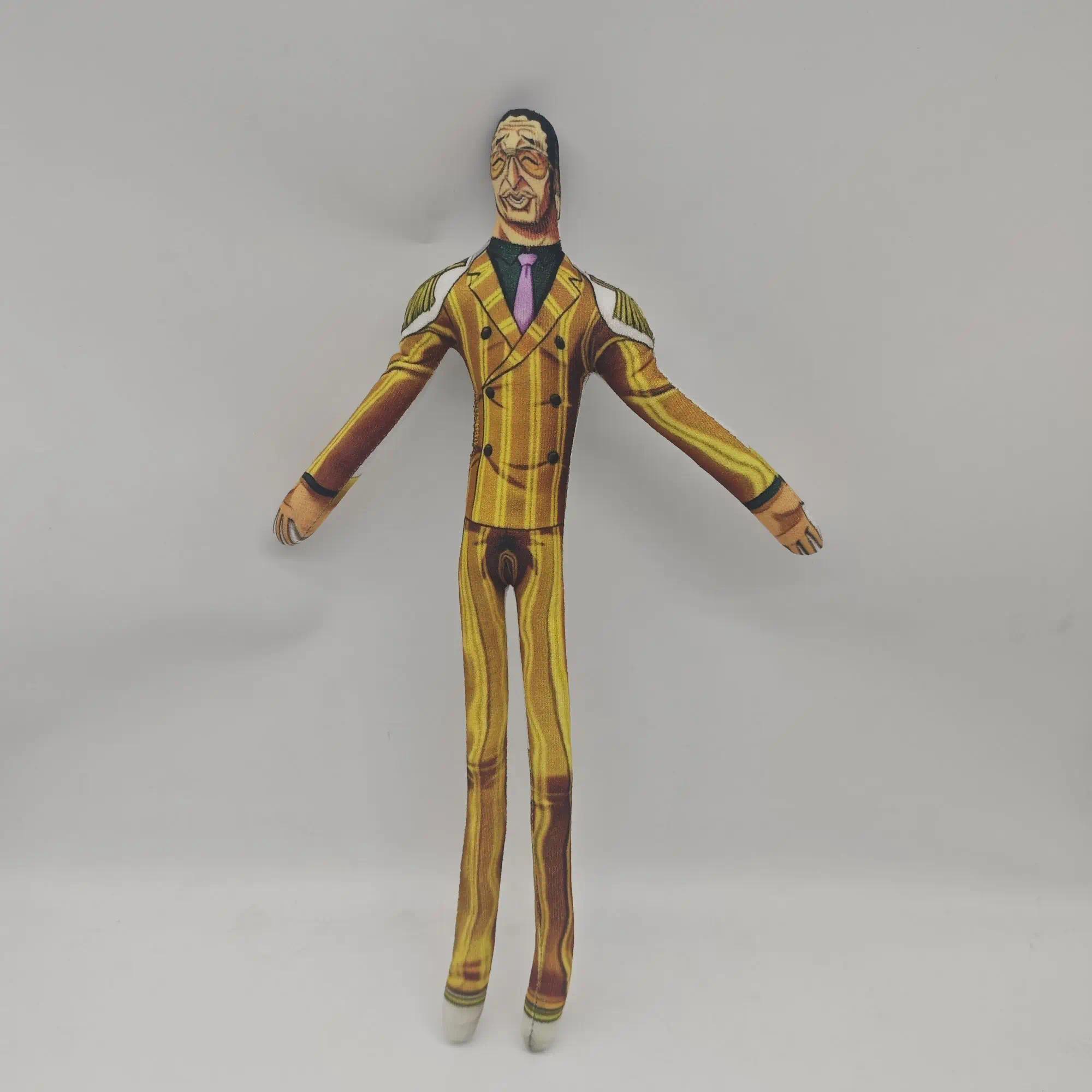 Shanks Edward Newgate Marco Stuffed Doll Twistable  Wire Skeleton Movable Limbs Plush Mouse No White Edge