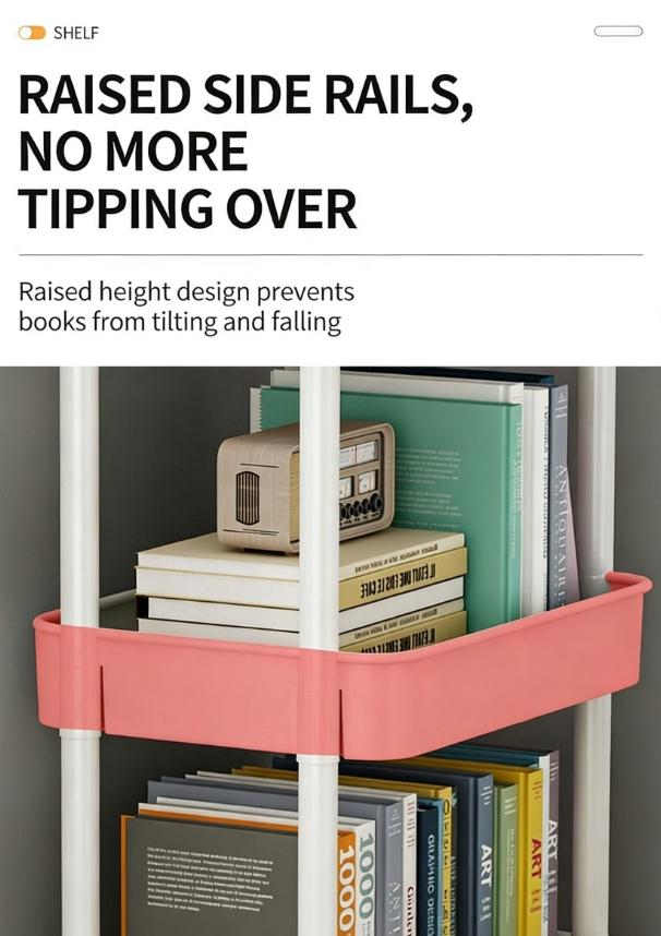 Mobile Storage Rack for Kitchen & Bathroom, Multi-Layer Snack Organizer, Kitchen Organizers, Ideal for Organizing Your Space Efficiently