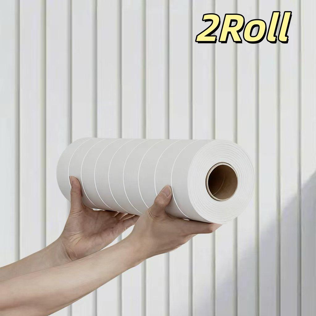 Self-adhesive 3D Textured Grille Wallpaper Roll, White Grille Simple and Elegant, PVC Waterproof Wall Panel, Easy to Peel and Stick, and Durable, Impact Resistant, Home Decor Suitable for Bedrooms and Living Rooms，40cm*300cm