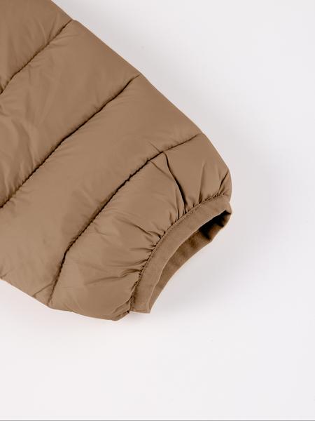 Women's Mid-Length pufferHooded Jacket with Zipper Pockets, Casual Plain Woven Fabric Coat for Fall & Winter Outdoor Commuting