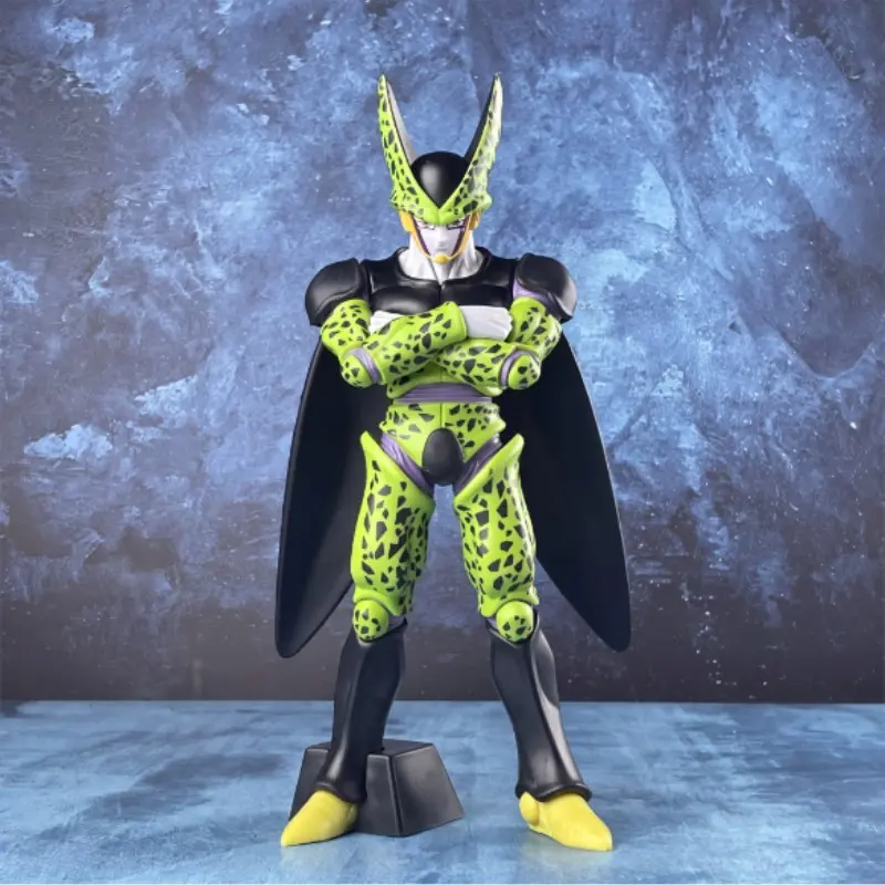 Dragon Ball Complete Form Cell Figure, Anime Collectible Model, Collectible PVC Figure, Desktop Decor, High Detail, Perfect Gift for Boys, Dragon Ball Accessories, Figurine