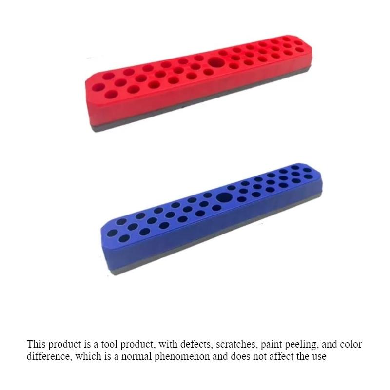 Magnetic Drill Bit Holder Stand, Hexagonal Bit Storage Box, Fits 1/4 Inch Screwdriver Bits, Magnetic Base Tool Organizer Rack