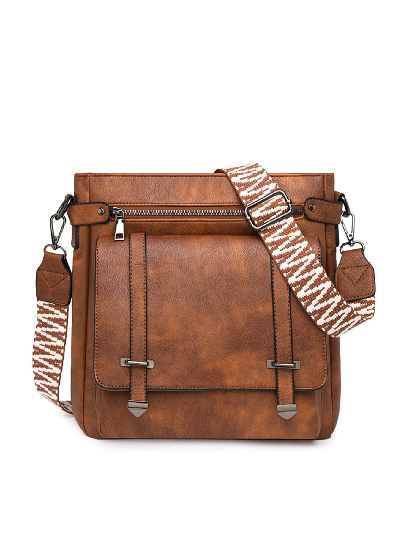 Large Capacity Crossbody Bag, Commuter Versatile Tote, Wide Strap Comfortable Shoulder Bag, Fashion Casual Messenger Bag, Waterproof Multi-Pocket Women's Backpack