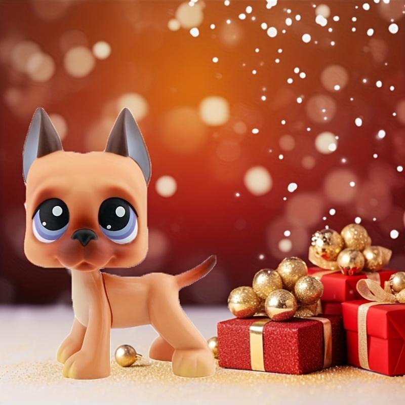 Christmas Gift, Mini Pet Shop 2pcs Cute Statues, Animals Figurines, Cocker Spaniel, Cat, Great Dane, Collie, 6pcs Accessories, Bobble Head, Lps Fan Gift