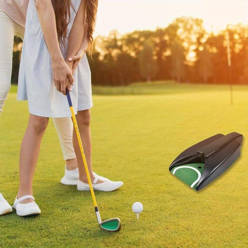 Automatic Golf Ball Return Machine, Battery Powered Portable Putter Trainer, Durable Plastic Material, Non-Slip Base, Indoor Outdoor Use