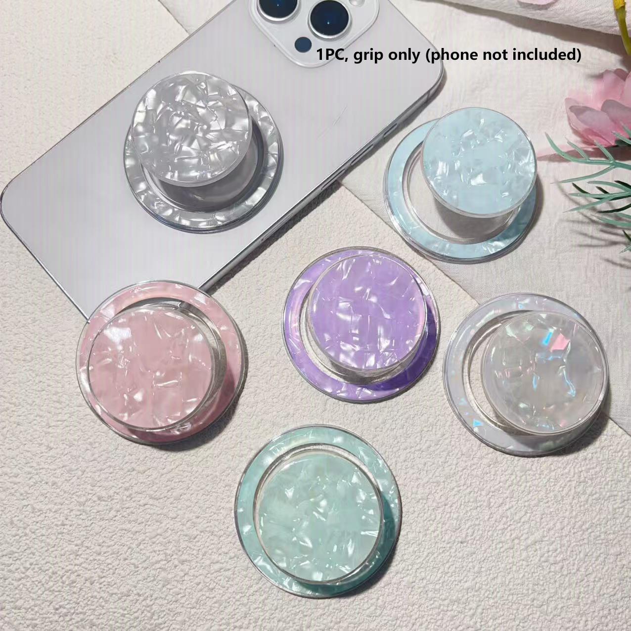 Magsafe Magnetic Phone Holder, Vibrant Shell Texture, High Aesthetic Design, Secure Grip, Compatible with All Smartphones